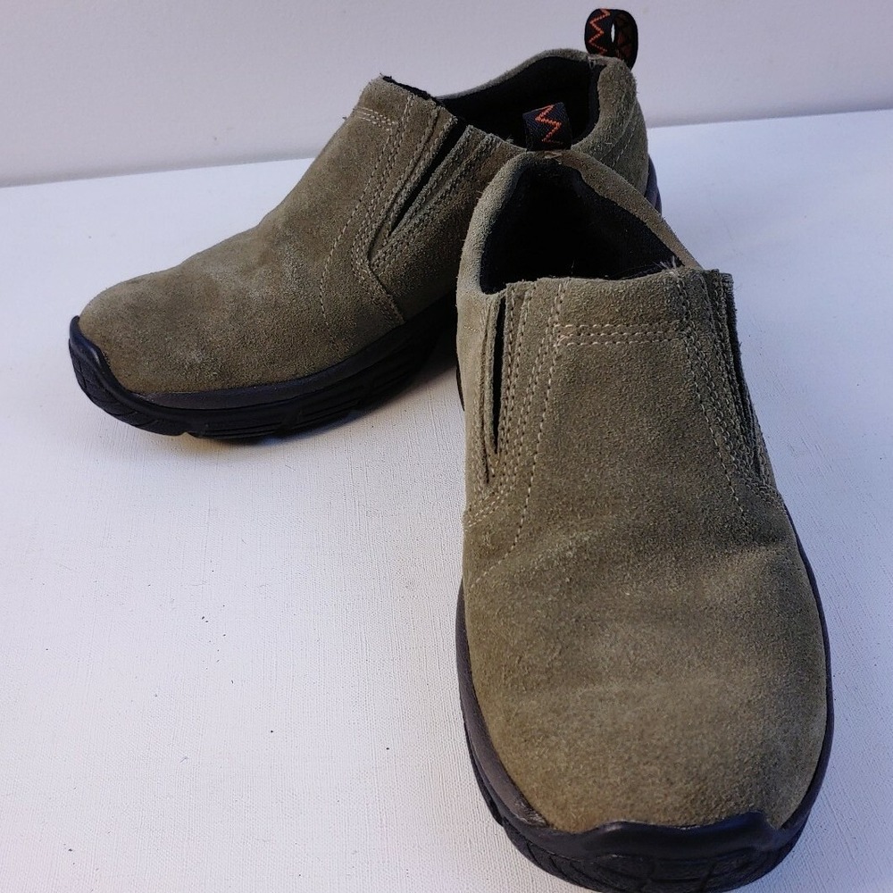 7.5 Earth‎ Waterproof Suede Leather Slip On Loafers Casual Shoes Neutral
